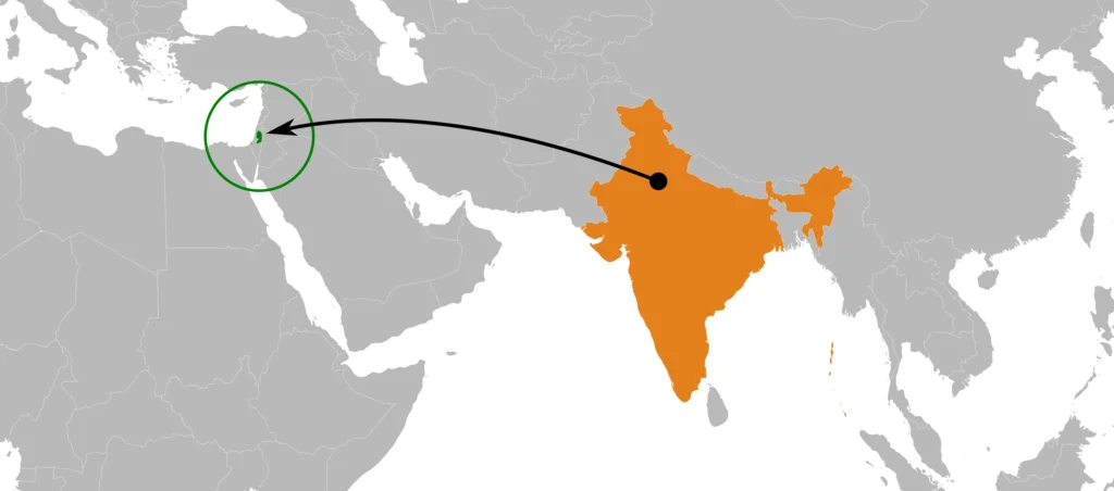 From India to Palestine